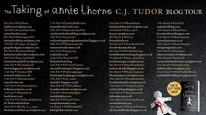 The Taking of Annie Thorne Blog Tour Banner